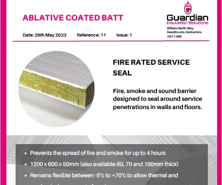 Ablative Coated Batt
